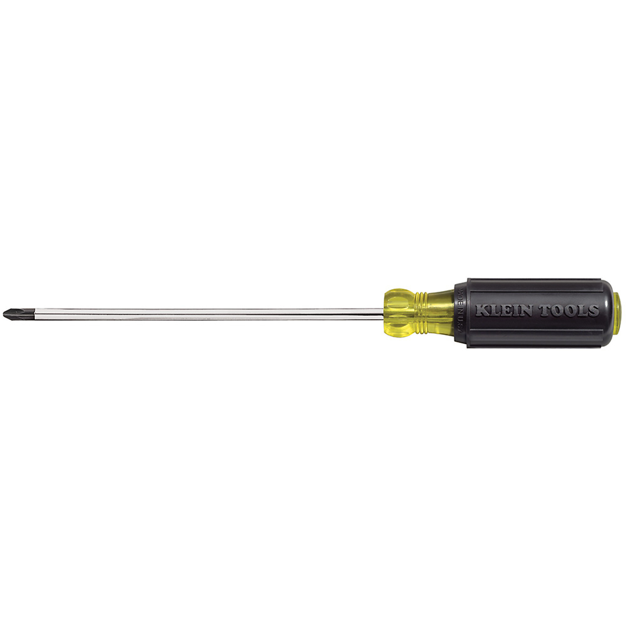 Klein Tools, #2 Phillips Screwdriver, 7in. Round Shank, Drive Type Phillips, Model# 603-7